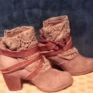 Suede Booties